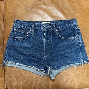Agolde Dark Blue Jean Shorts 27 Parker